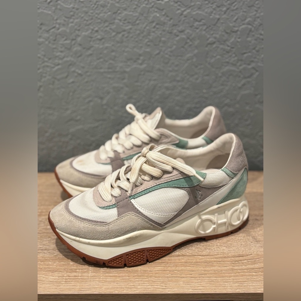 AUTHENTIC JIMMY CHOO Landon Low Top Sneakers Women's 36.5
